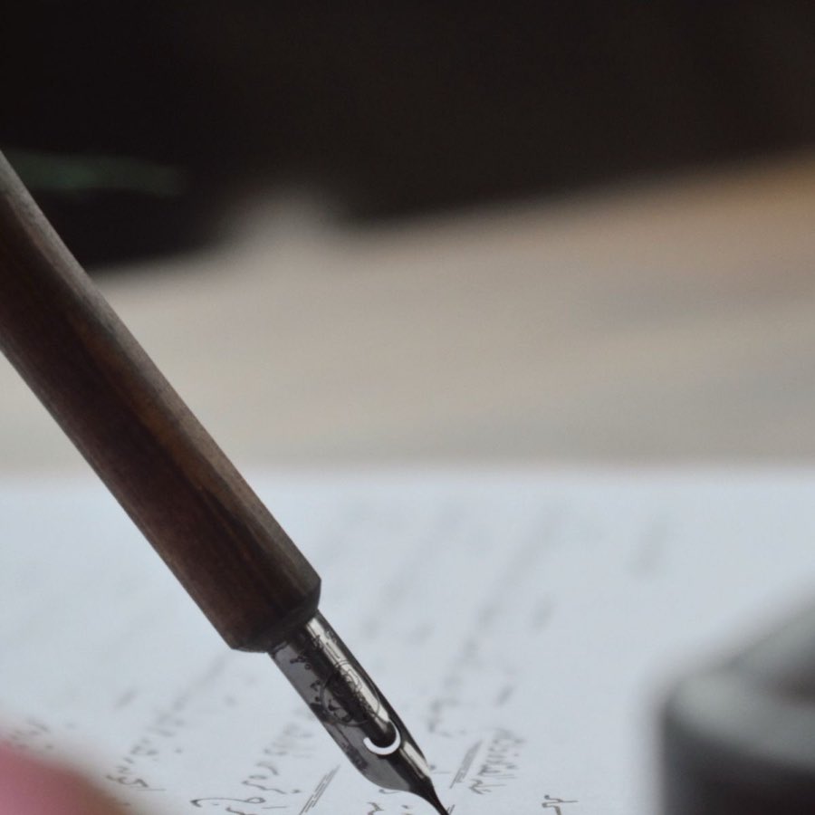 Inkwell Desk Fountain Pen, Broad
